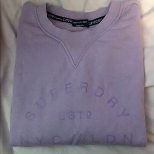 SuperDry Boxy Lilac Sweatshirt size small/US 6